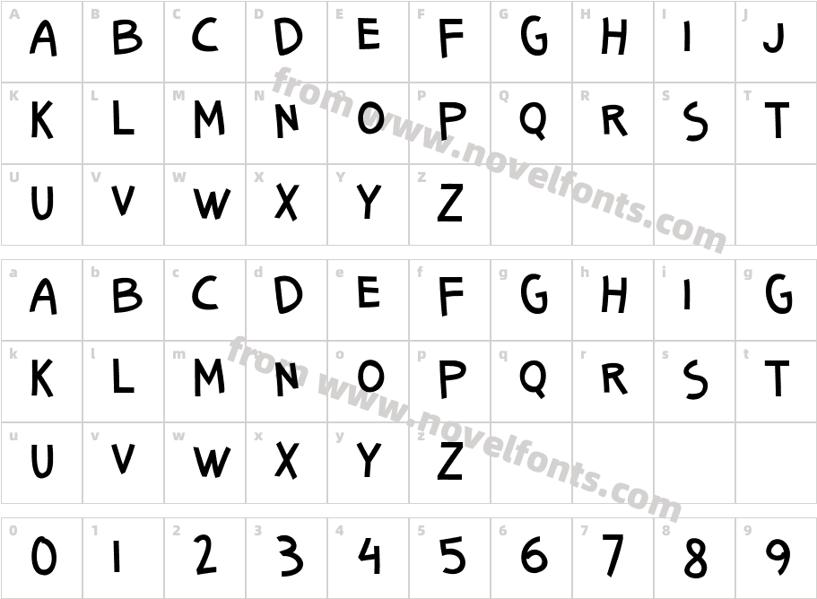 Senang BanyolCharacter Map