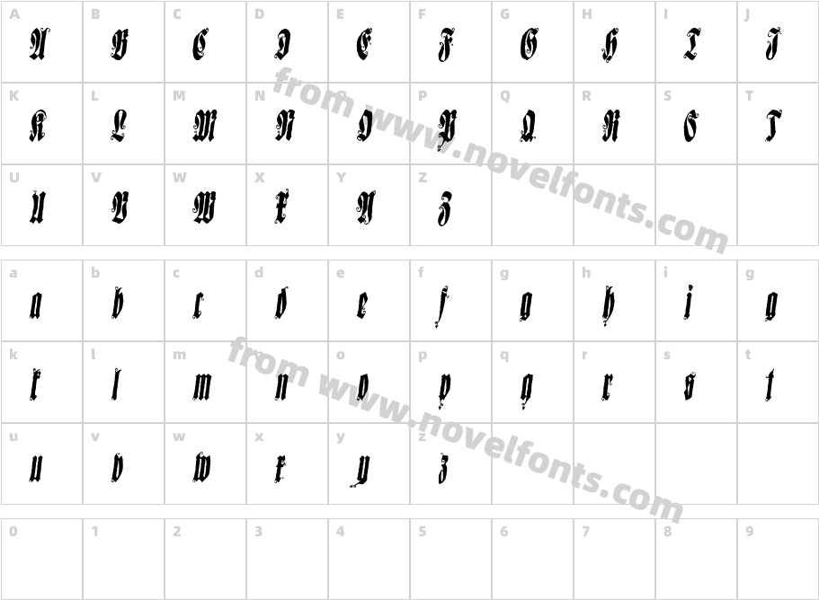 Sepultura DemoCharacter Map