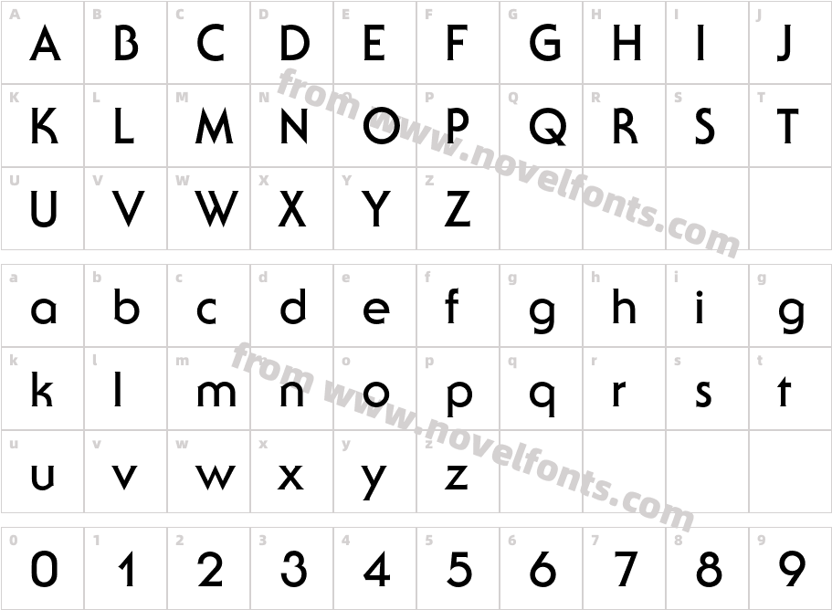 SerifGothicITCbyBT-BoldCharacter Map