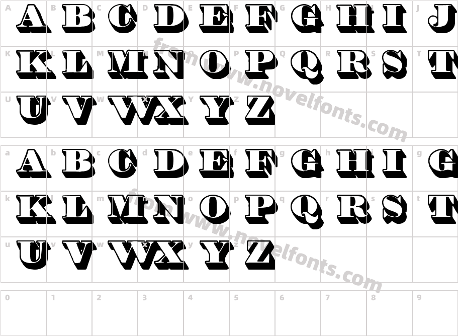 Shadded tfbCharacter Map