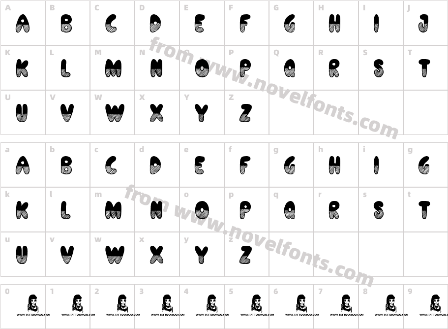 Shades of BlackCharacter Map