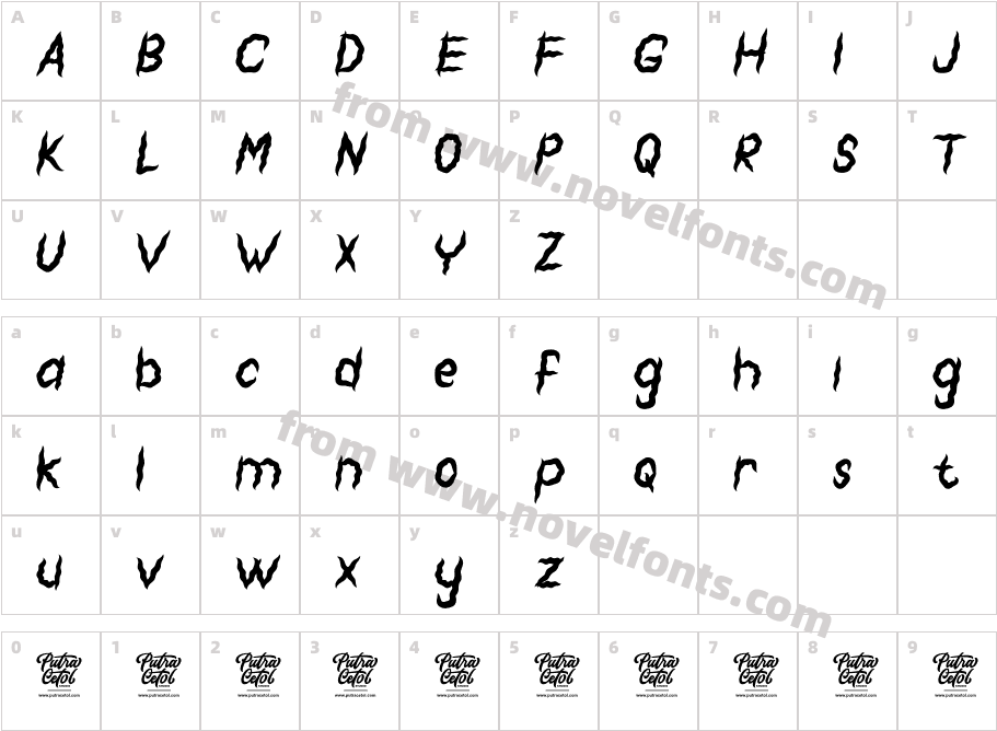 Shaky HalloweenCharacter Map