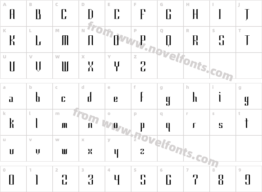 SharpenCharacter Map