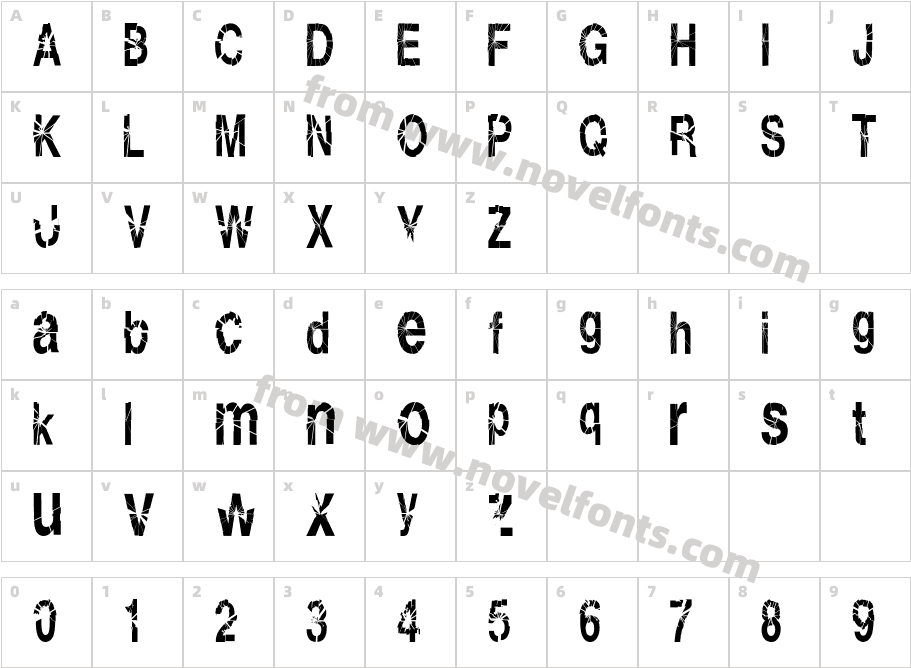 ShatterboxxCharacter Map