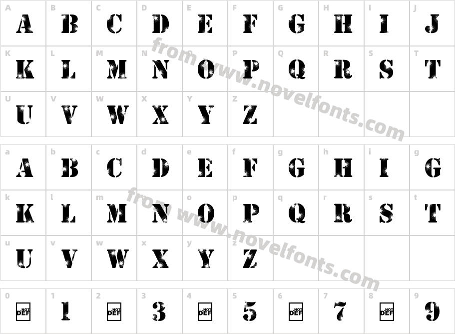 Shattered DemoCharacter Map