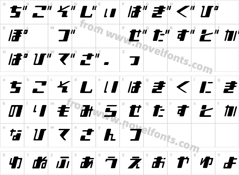 Shear 15_HCharacter Map