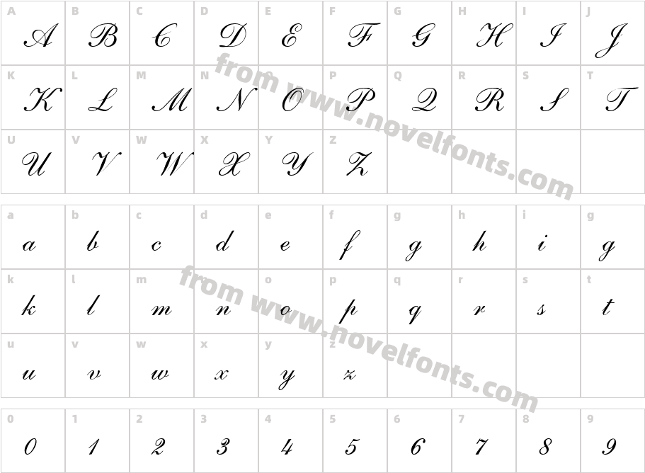 SheerBeautyCharacter Map