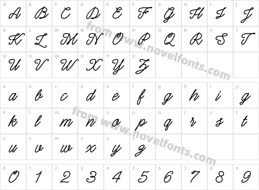 ShepiaScriptCharacter Map