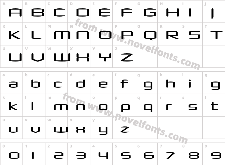 Shimano RoundLightCharacter Map