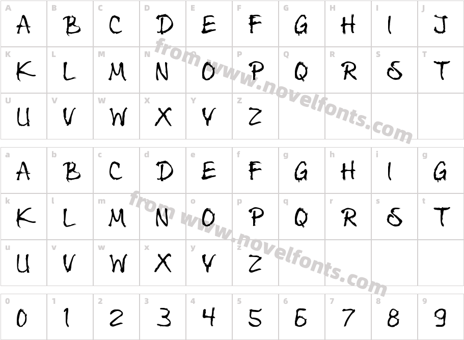 ShinrinyokuCharacter Map