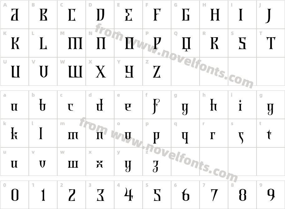 ShirazCharacter Map