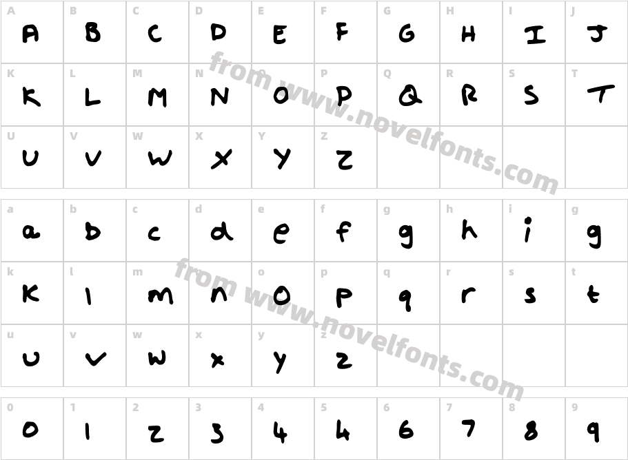 ShoutCharacter Map