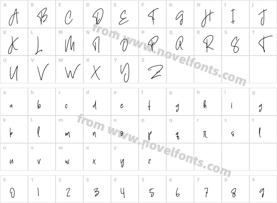 SignatureInCardRegularCharacter Map