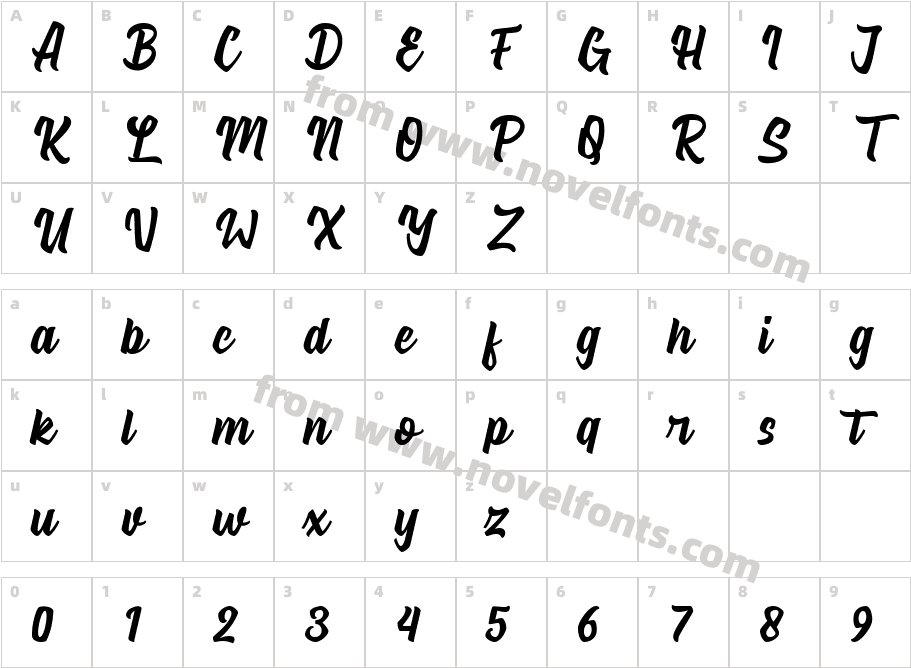 Signatype RegularCharacter Map