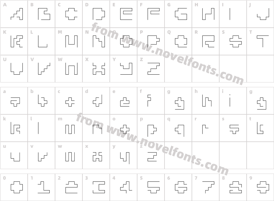 Silesia ThinCharacter Map