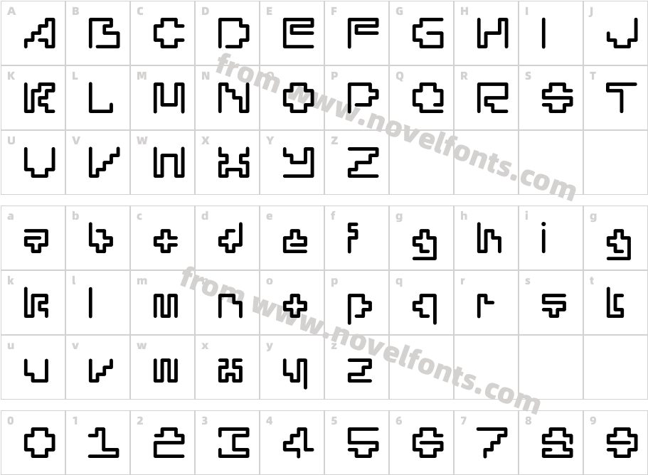 Silesia MediumCharacter Map