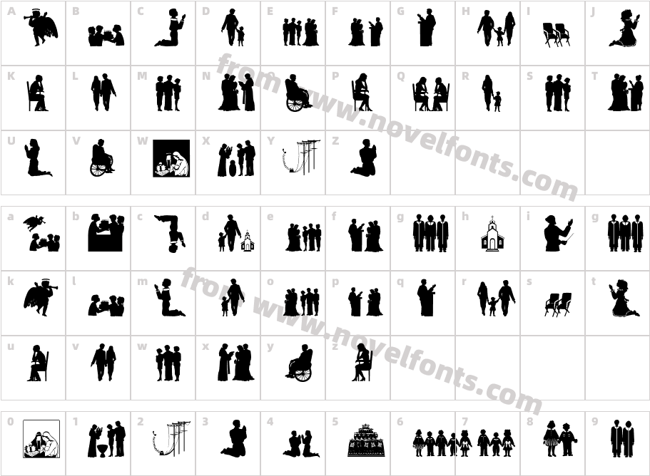 SilhouettACharacter Map