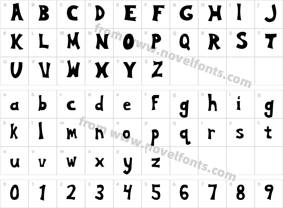 Silly Annie normalCharacter Map