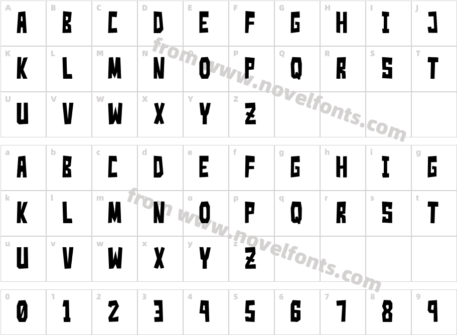 Simple Slum__GCharacter Map