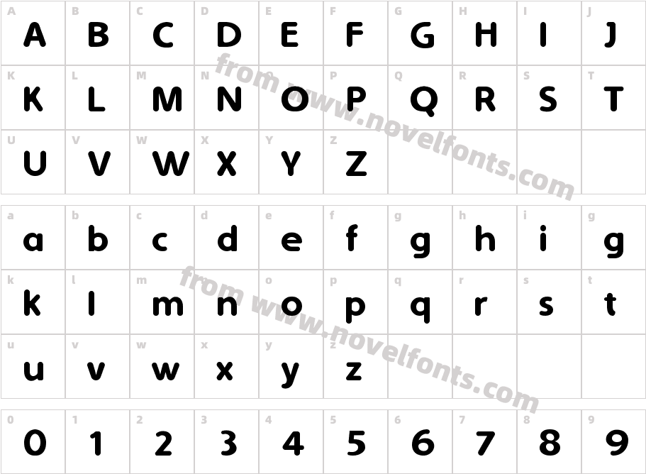 Simply RoundedCharacter Map