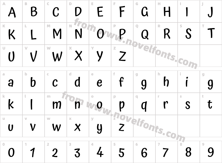 Atma MediumCharacter Map