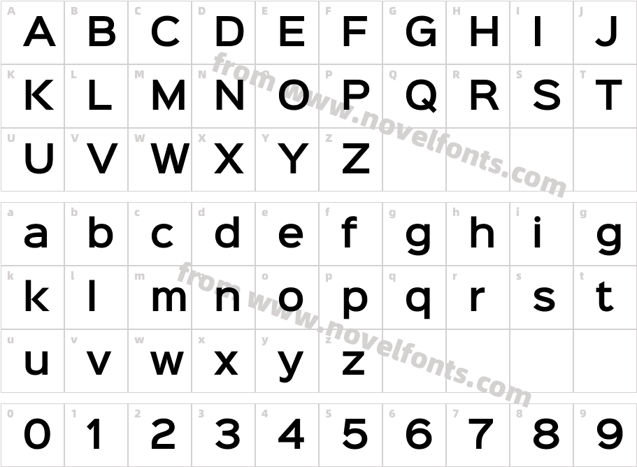 Sinkin Sans 600 SemiBoldCharacter Map