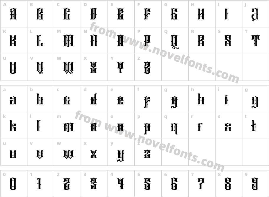 Sirunian-InlineCharacter Map