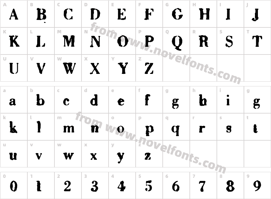 SixtyCharacter Map