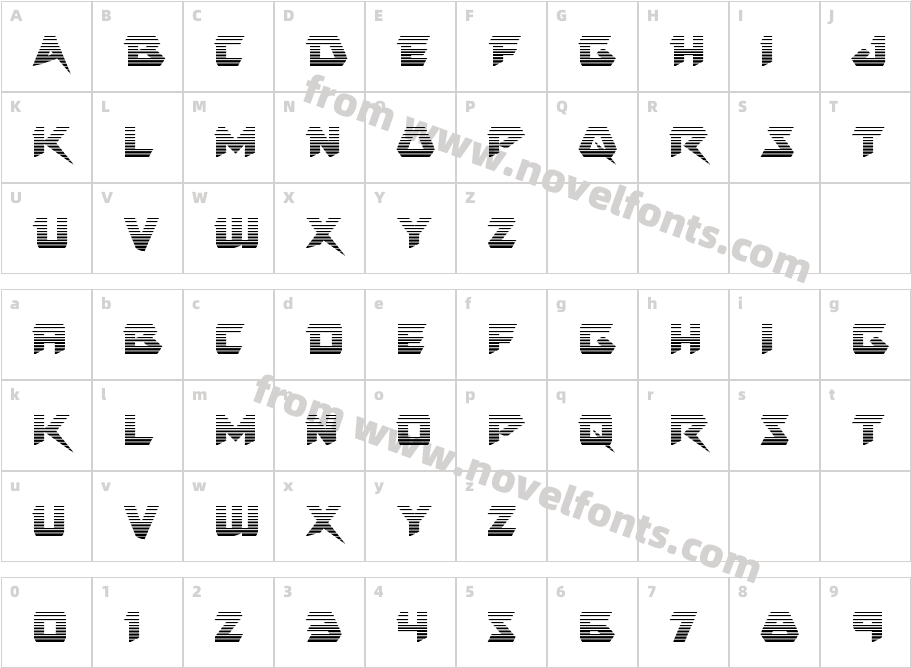 Skirmisher GradientCharacter Map