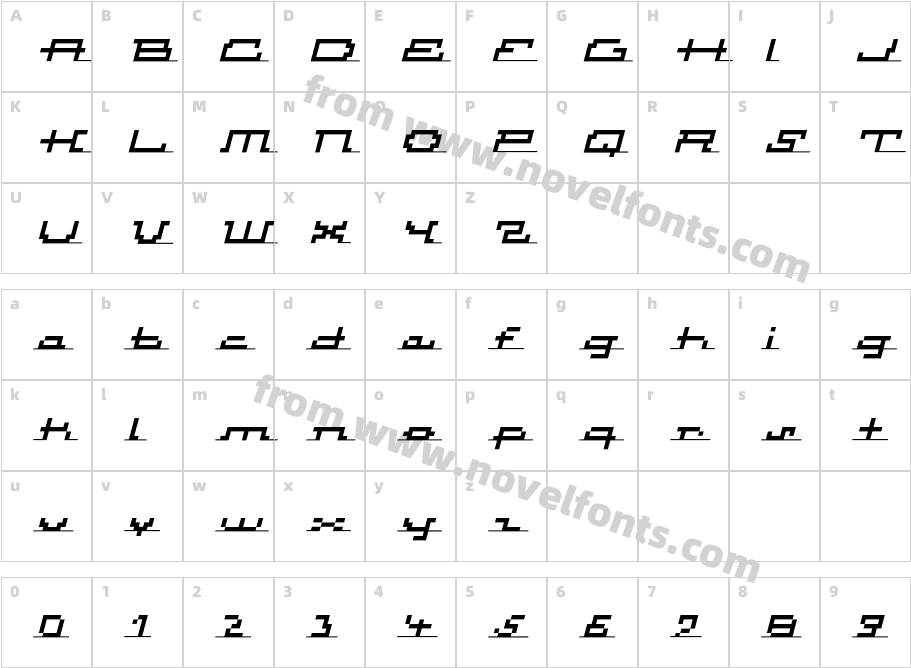 Atomic-InlineScriptItalicCharacter Map