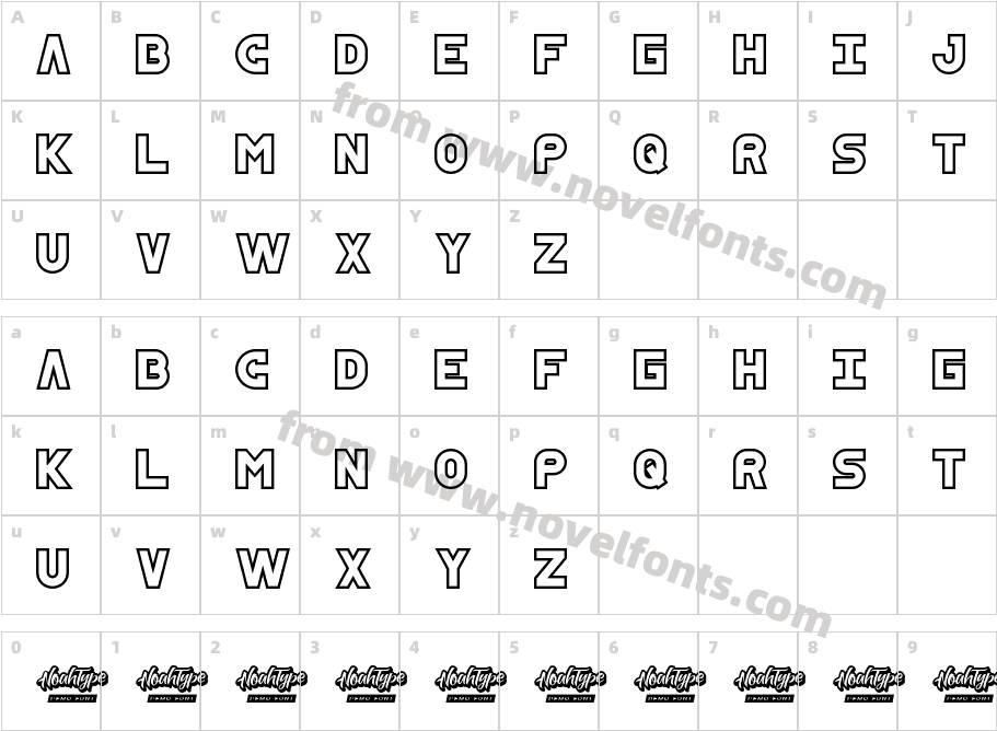 SkyMid Demo OutlineCharacter Map