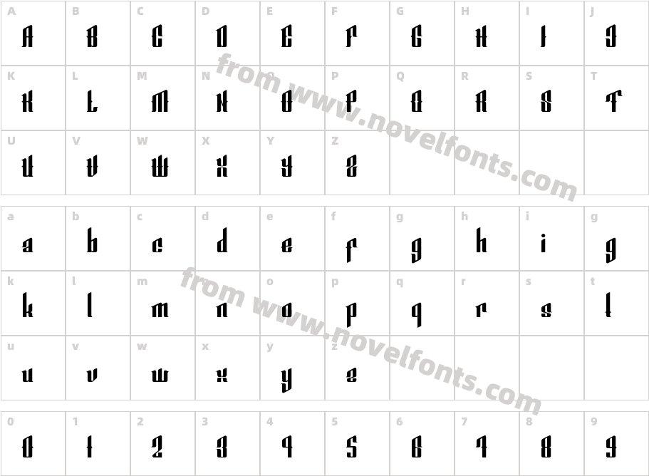 Smeyer BlackCharacter Map