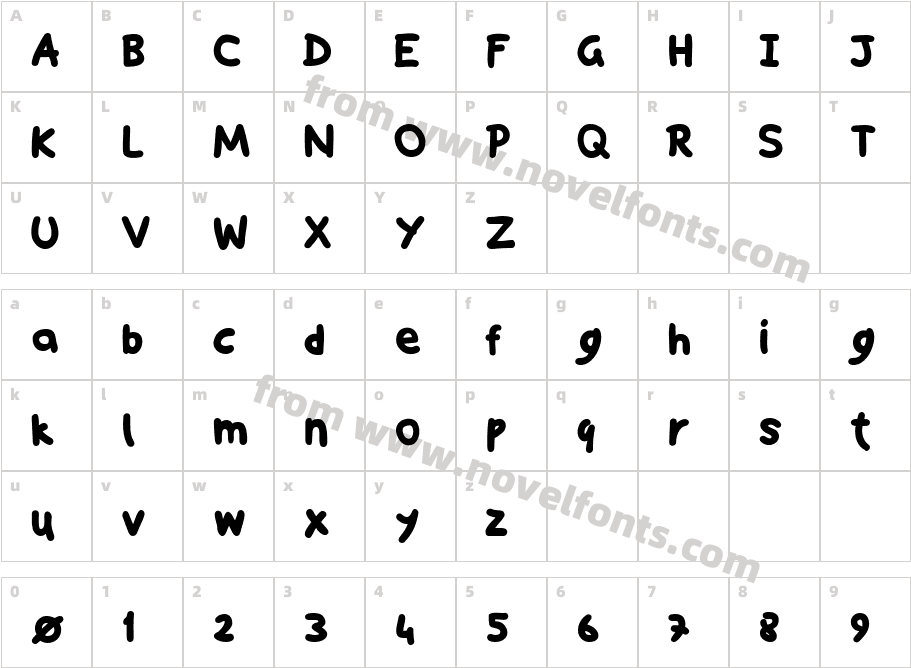 SnapHandCharacter Map