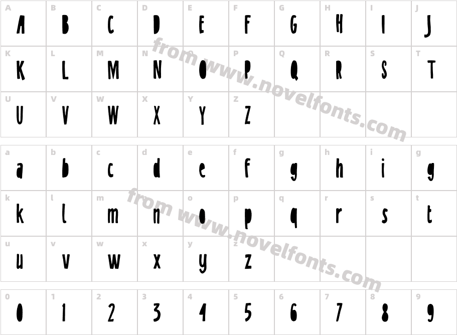 Sneak PeakCharacter Map