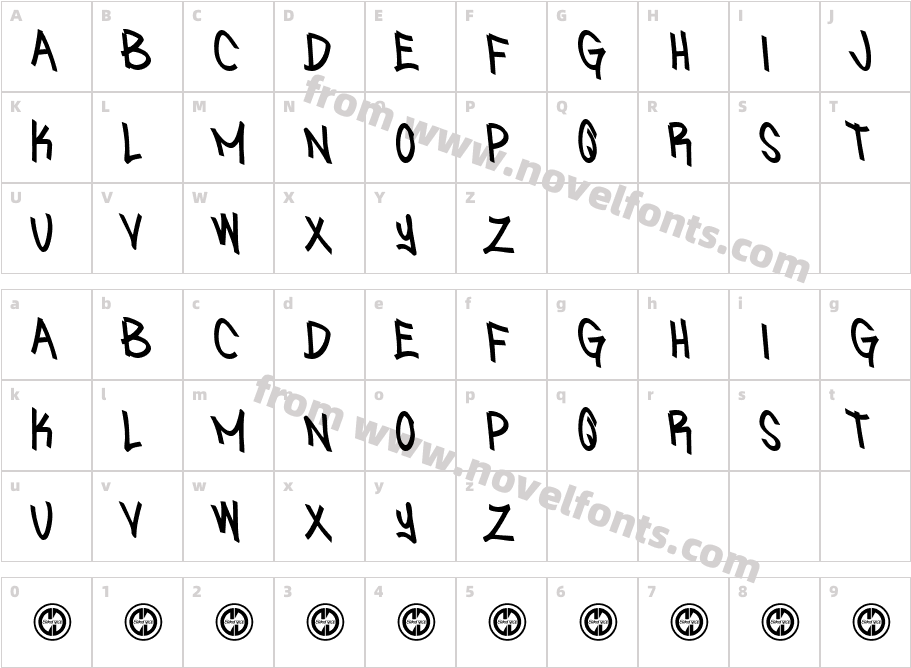 Sniffin PaintCharacter Map