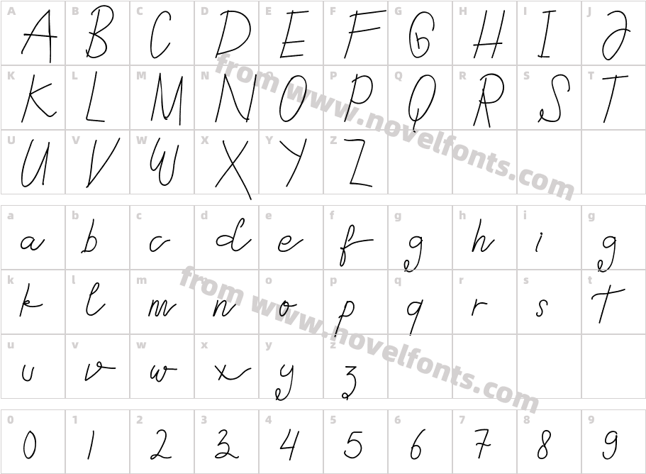 SnoorksRegularCharacter Map