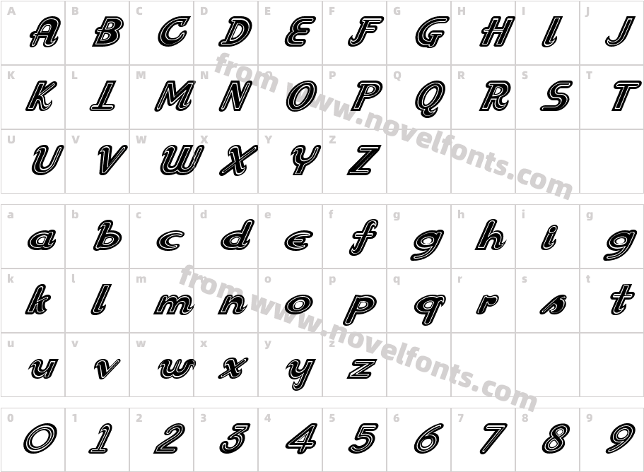 SnoozieCharacter Map