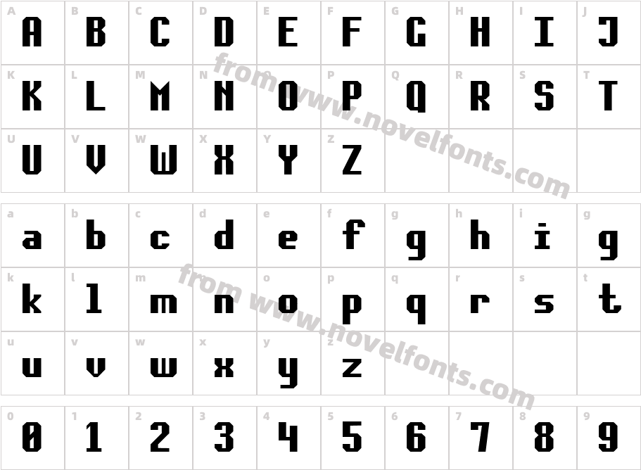 Soft Lines 7Character Map