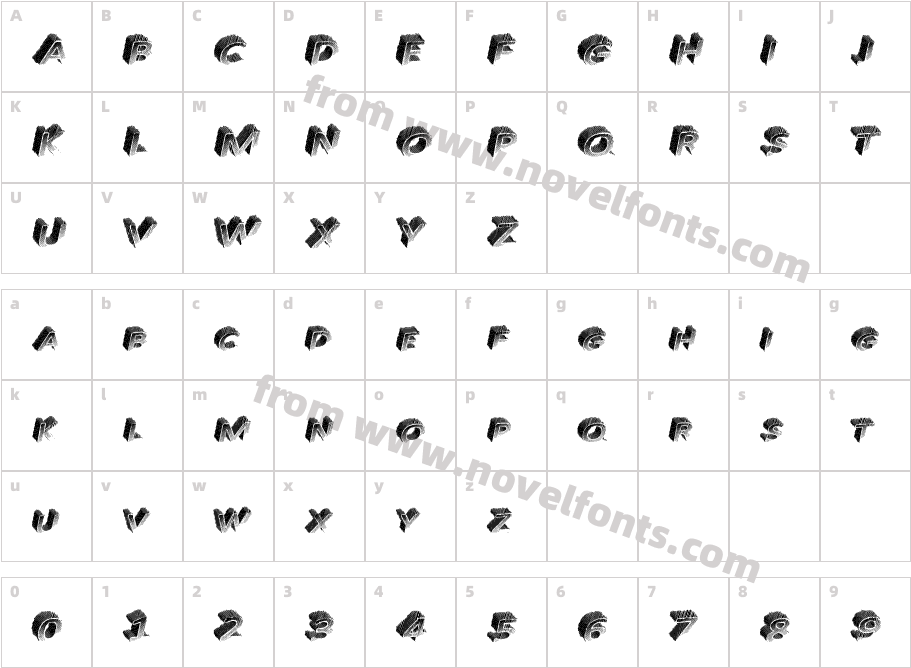 SolidBrandCharacter Map