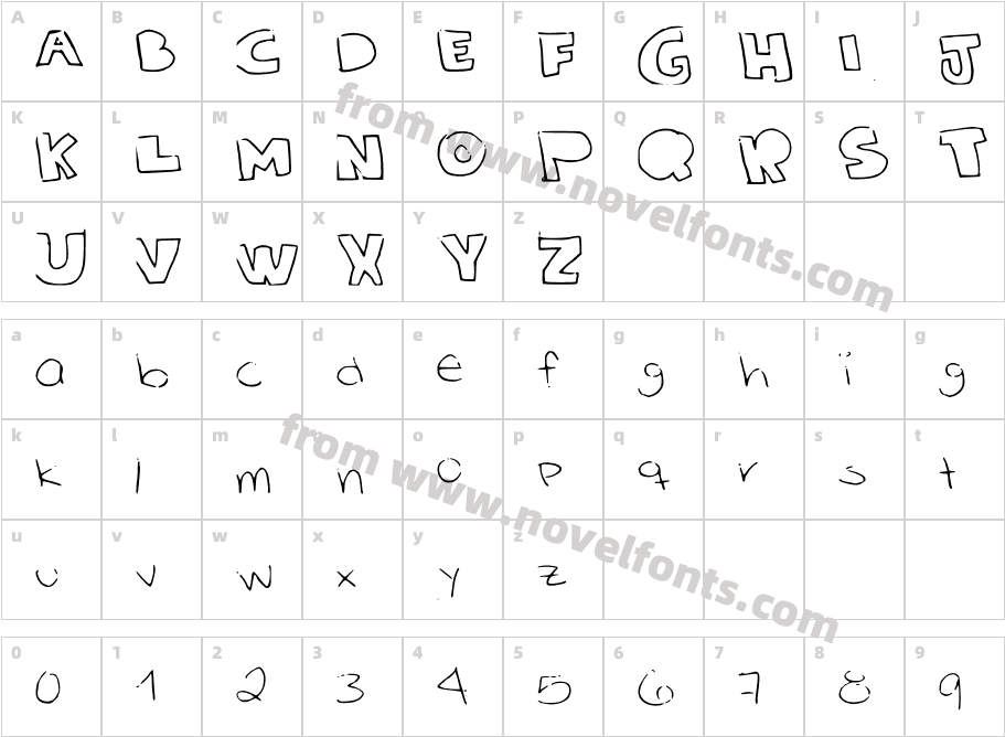 SolsHandCharacter Map