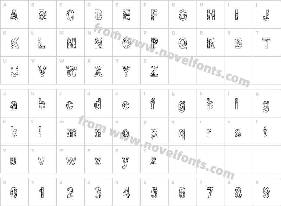 Some Distant MemoryCharacter Map