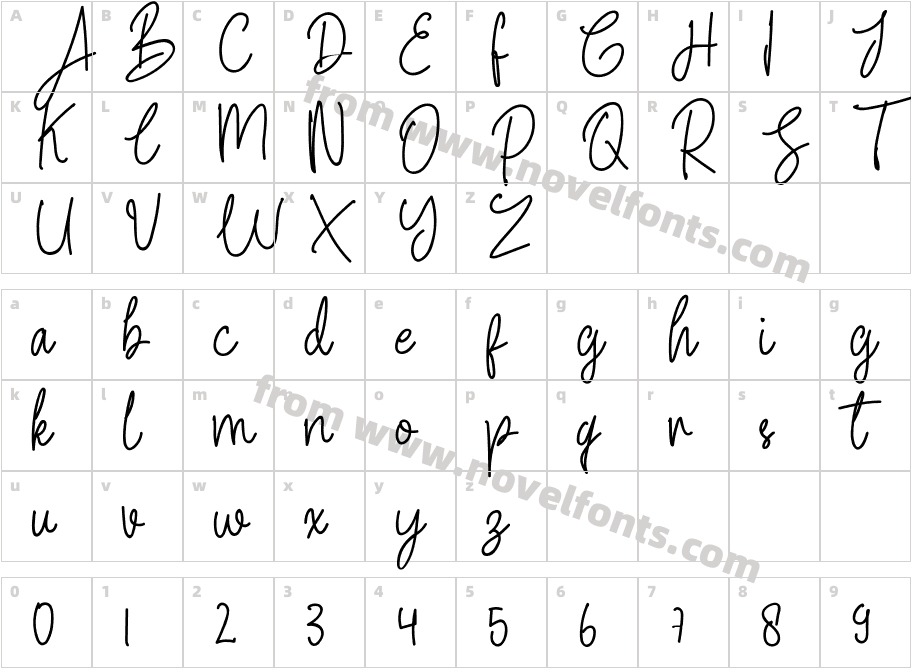 SomewhereCharacter Map