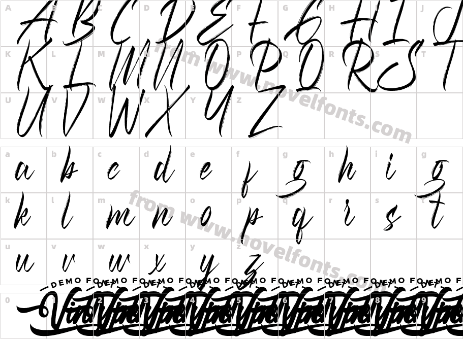 South Edge DemoCharacter Map