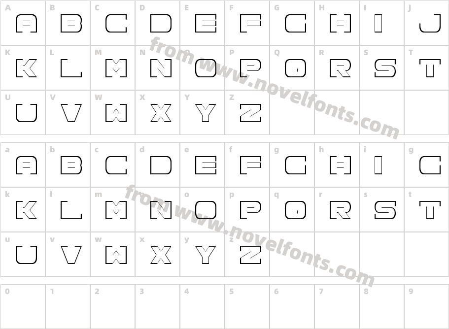 Spac3 neonCharacter Map