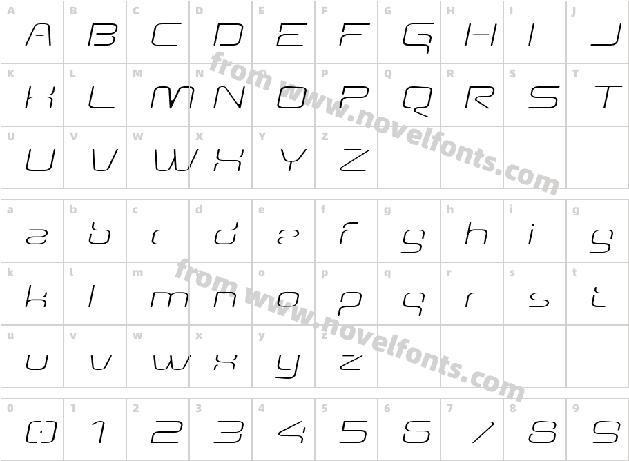 AunchantedThinExpandedObliqueCharacter Map