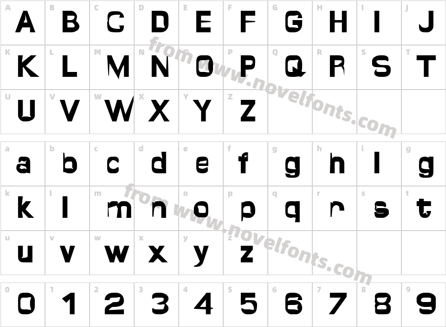 217-CAI978Character Map