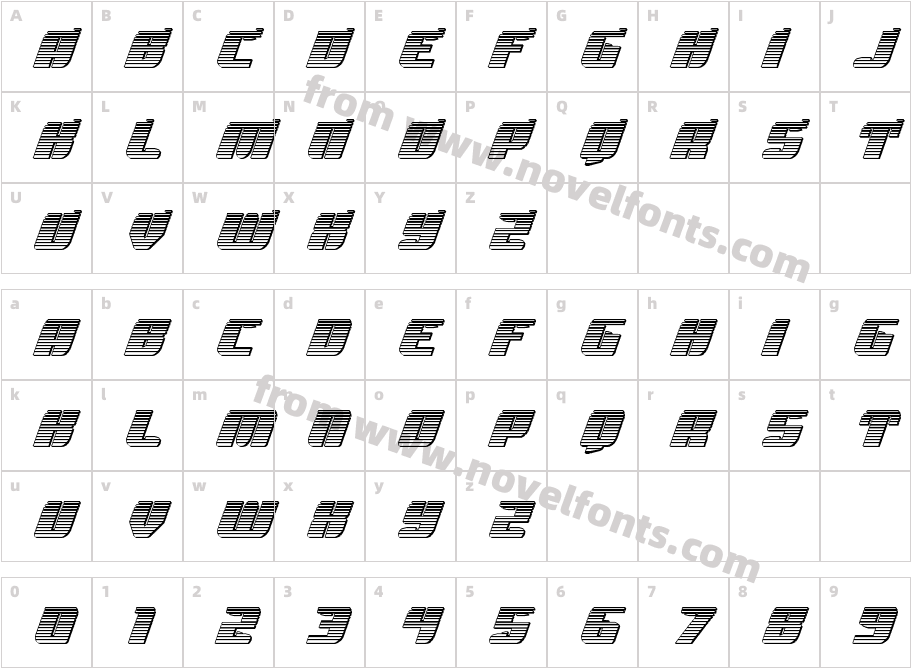 Spartaco  ChromeCharacter Map