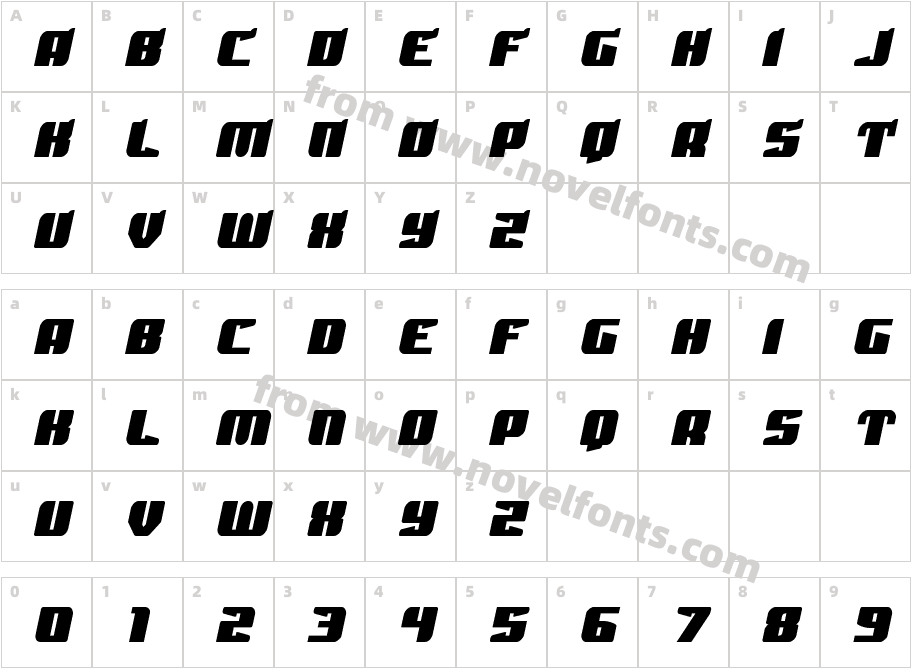 Spartaco Semi-ItalicCharacter Map