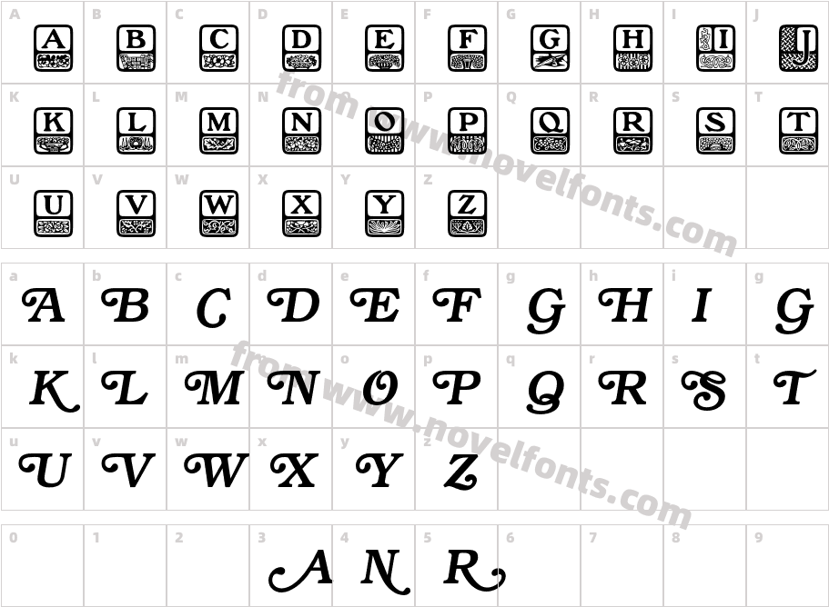 Special AlphabetsP05Character Map