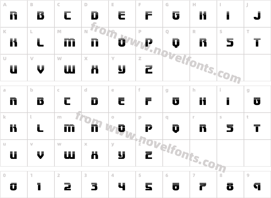 Speedwagon HalftoneCharacter Map